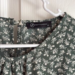 PrettyGarden Green Floral Dress